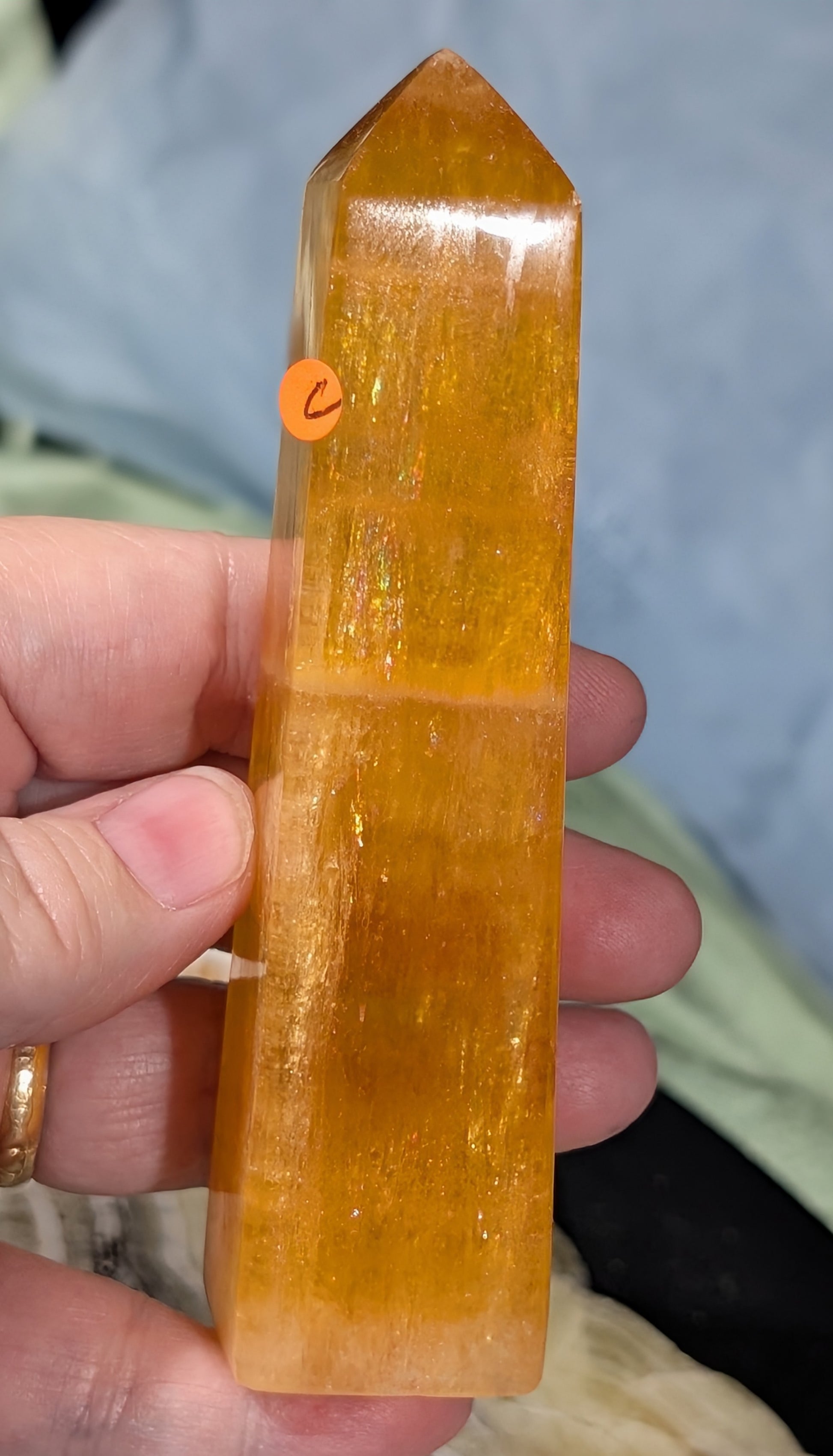 Orange Calcite Tower