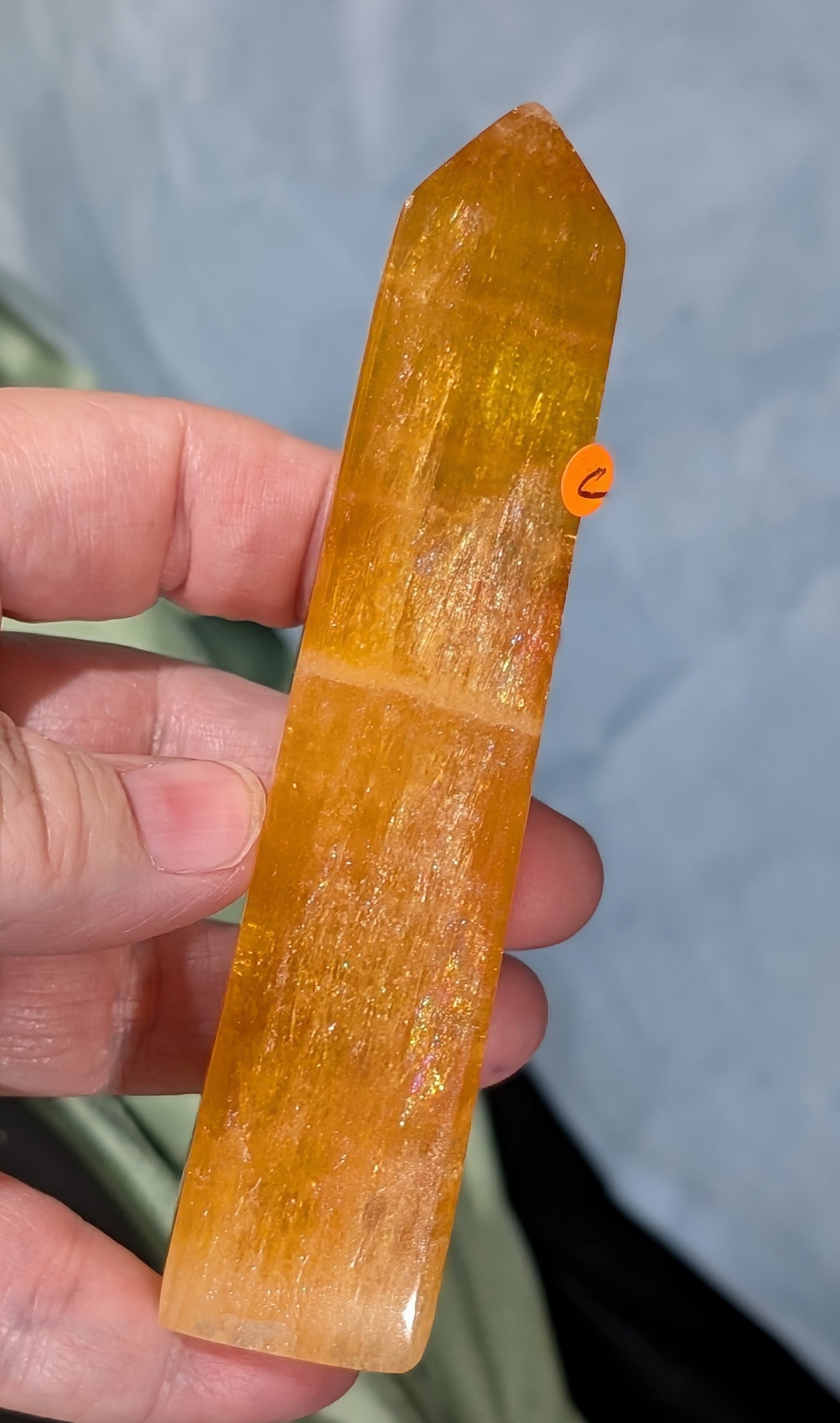 Orange Calcite Tower