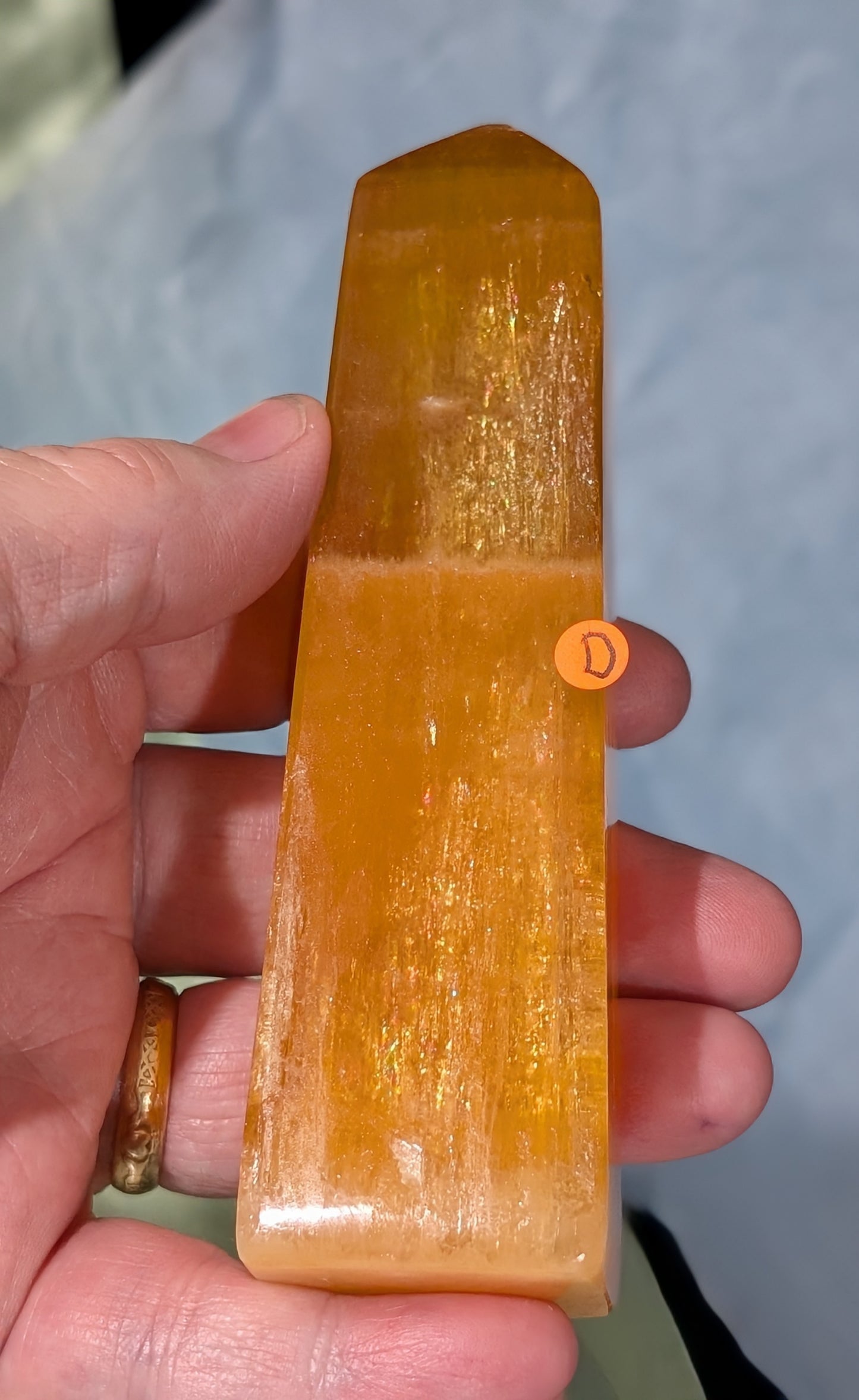 Orange Calcite Tower