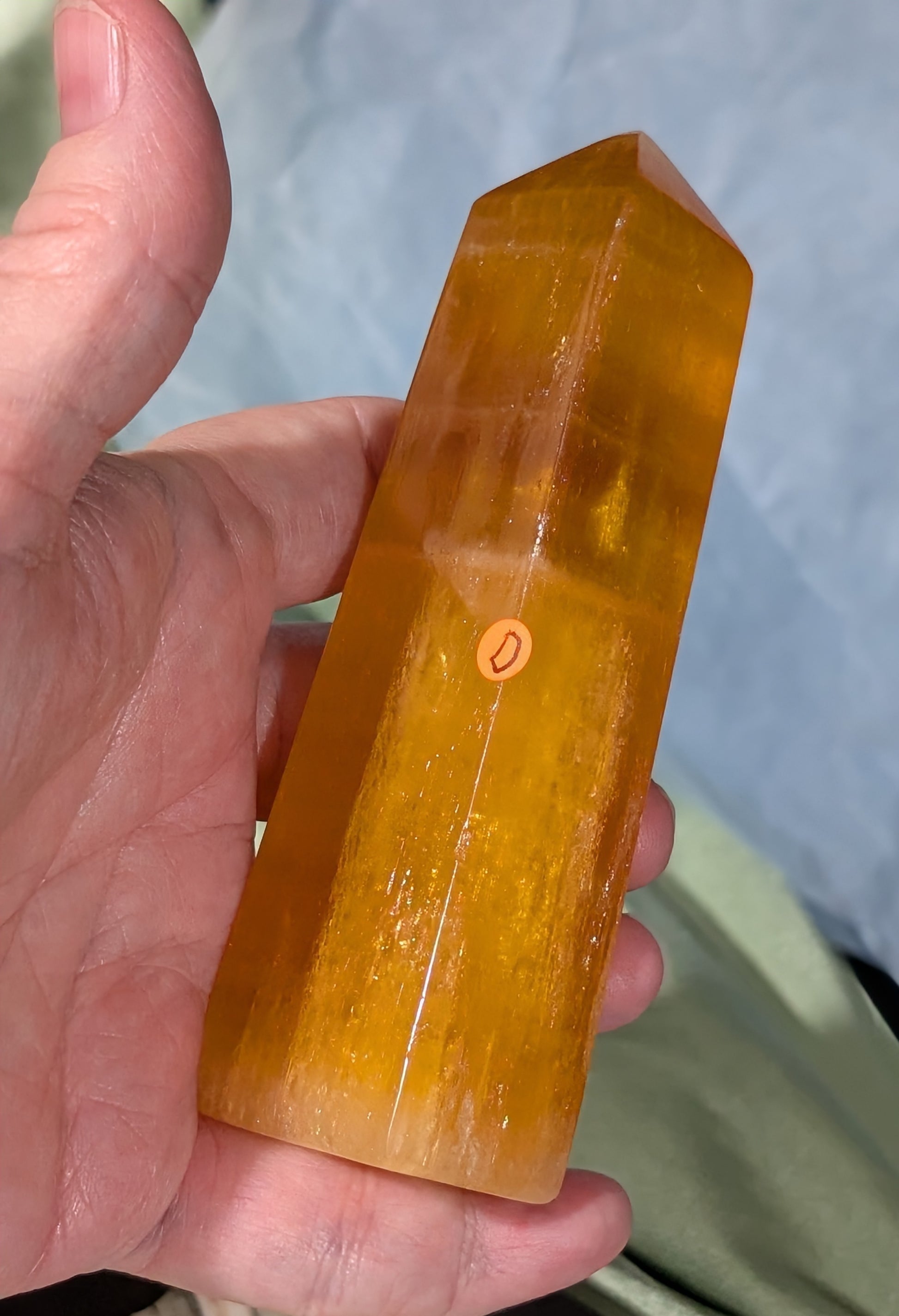 Orange Calcite Tower