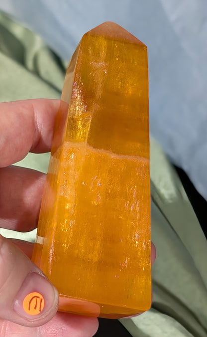 Orange Calcite Tower