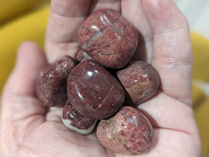 Thulite Tumbles from Norway