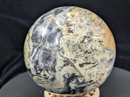 Rare Patterned Serpentine Sphere from Pakistan