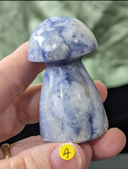 Afghanite Mushrooms ~ Afghanite Mushroom Carving