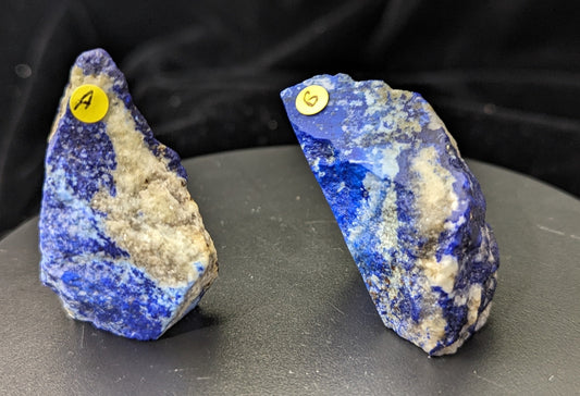 Natural Lazurite on Matrix Raw Freeforms ~ UV Reactive