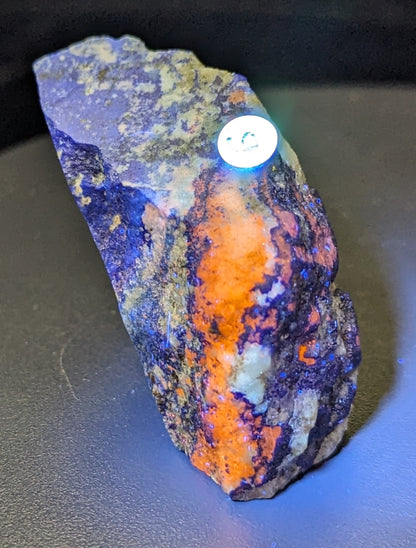 Natural Lazurite on Matrix Raw Freeforms ~ UV Reactive