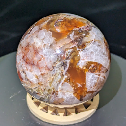 Fire Agate Sphere