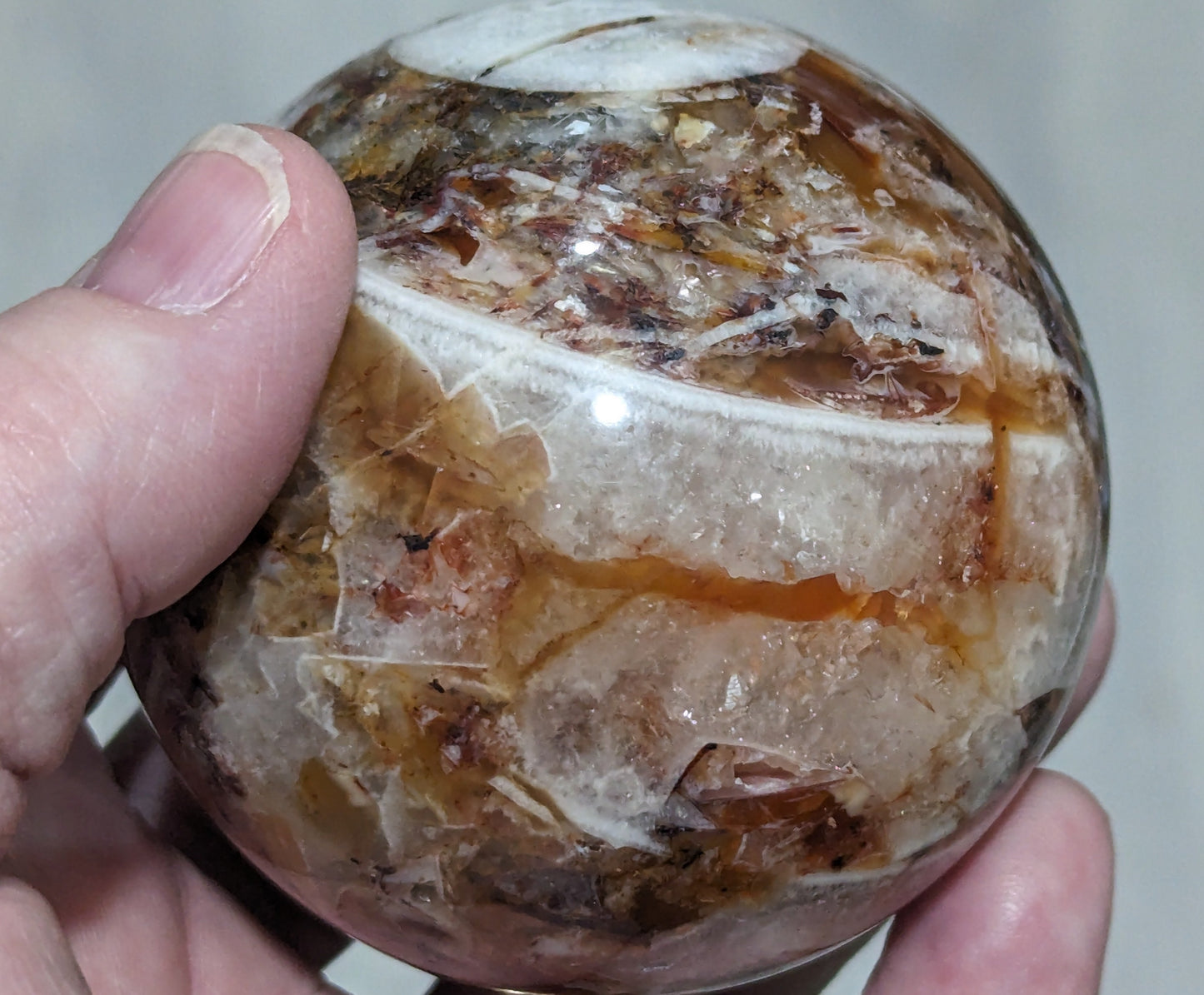 Fire Agate Sphere