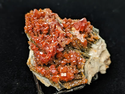 Vanadinite Specimen in Matrix with Barite