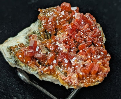 Vanadinite Specimen in Matrix with Barite