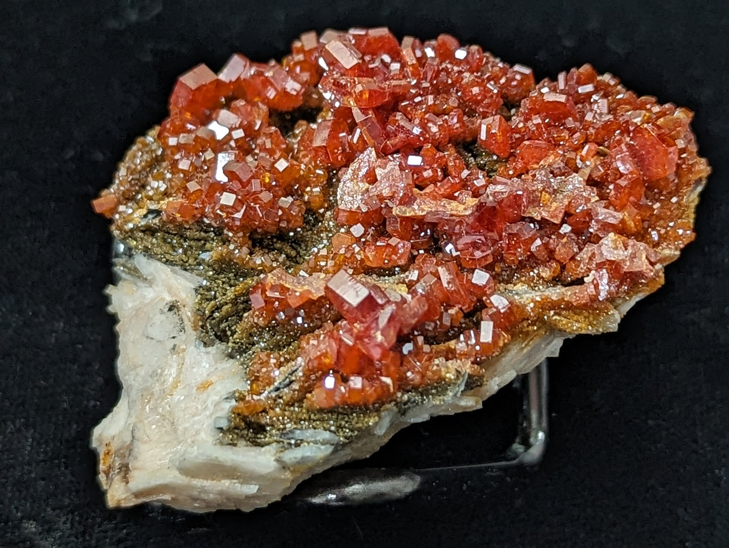 Vanadinite Specimen in Matrix with Barite