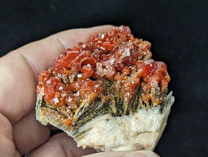 Vanadinite Specimen in Matrix with Barite