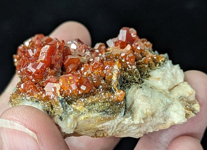 Vanadinite Specimen in Matrix with Barite