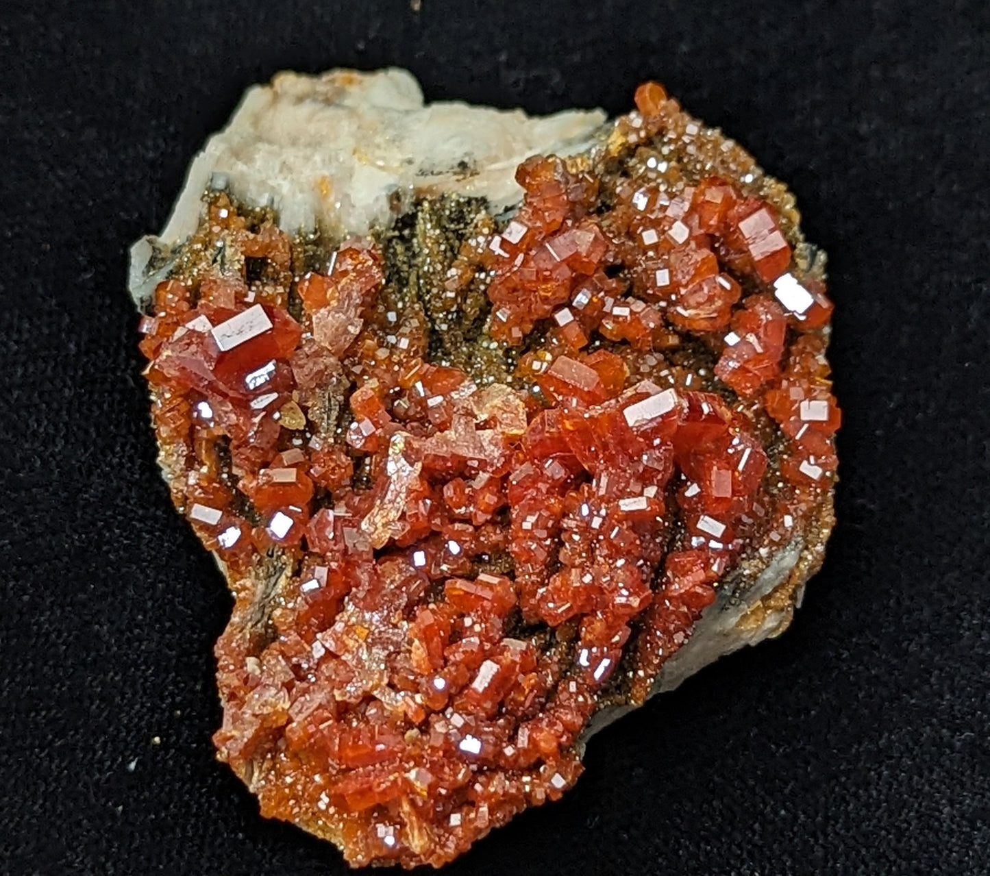 Vanadinite Specimen in Matrix with Barite