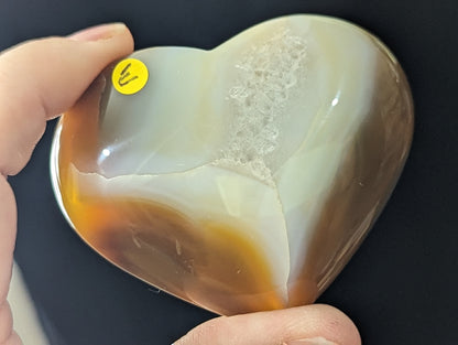 Honey Agate Hearts from Indonesia