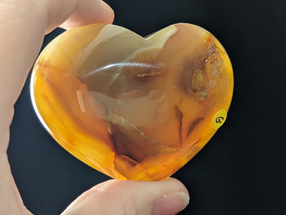 Honey Agate Hearts from Indonesia