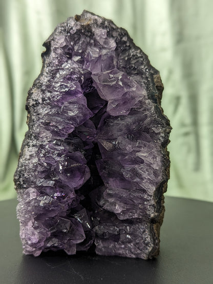 Dark Amethyst Cut Based Geode From Brazil