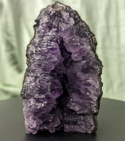 Dark Amethyst Cut Based Geode From Brazil