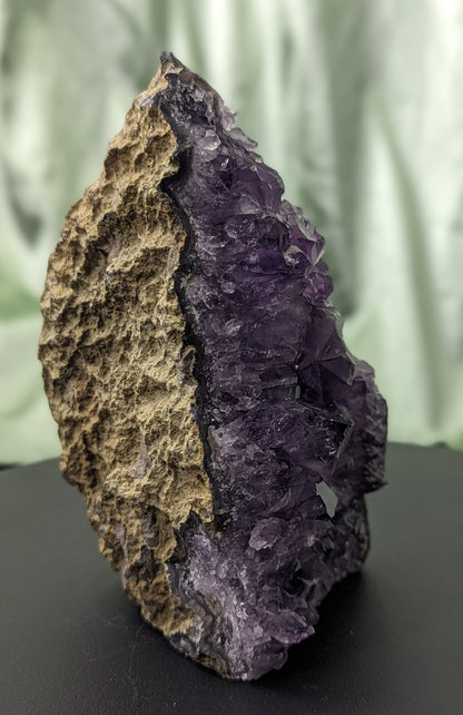 Dark Amethyst Cut Based Geode From Brazil