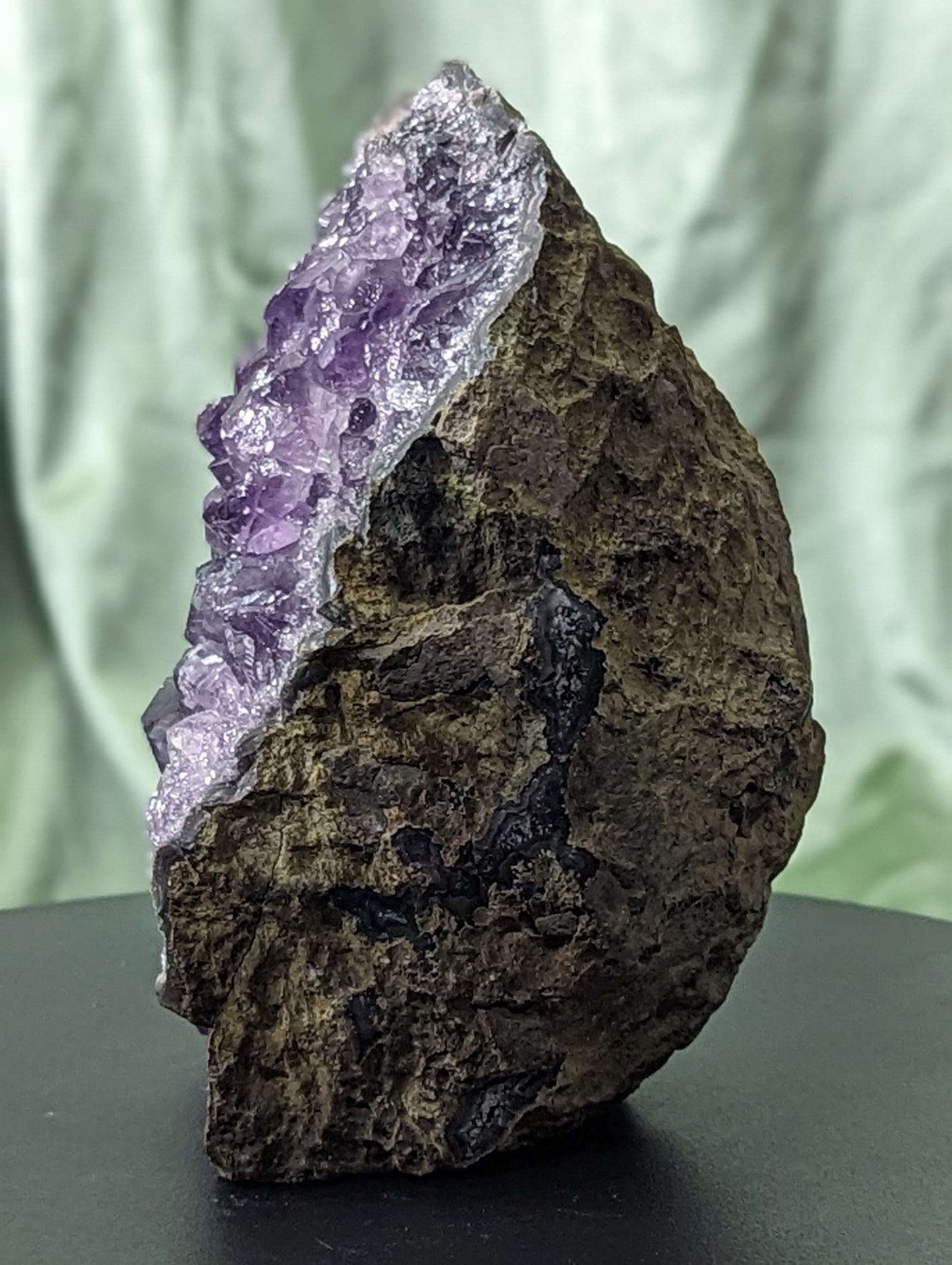 Dark Amethyst Cut Based Geode From Brazil