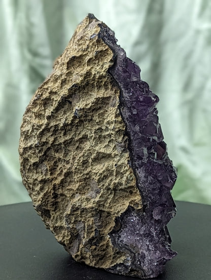 Dark Amethyst Cut Based Geode From Brazil