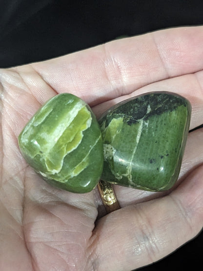 Green Tremolite Tumbles