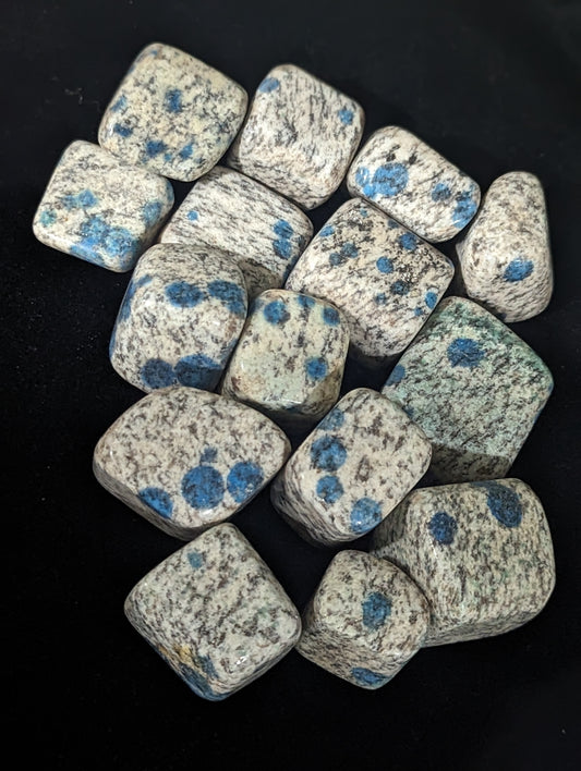 Natural Blue K2 Tumbles from Pakistan