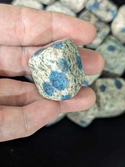 Natural Blue K2 Tumbles from Pakistan