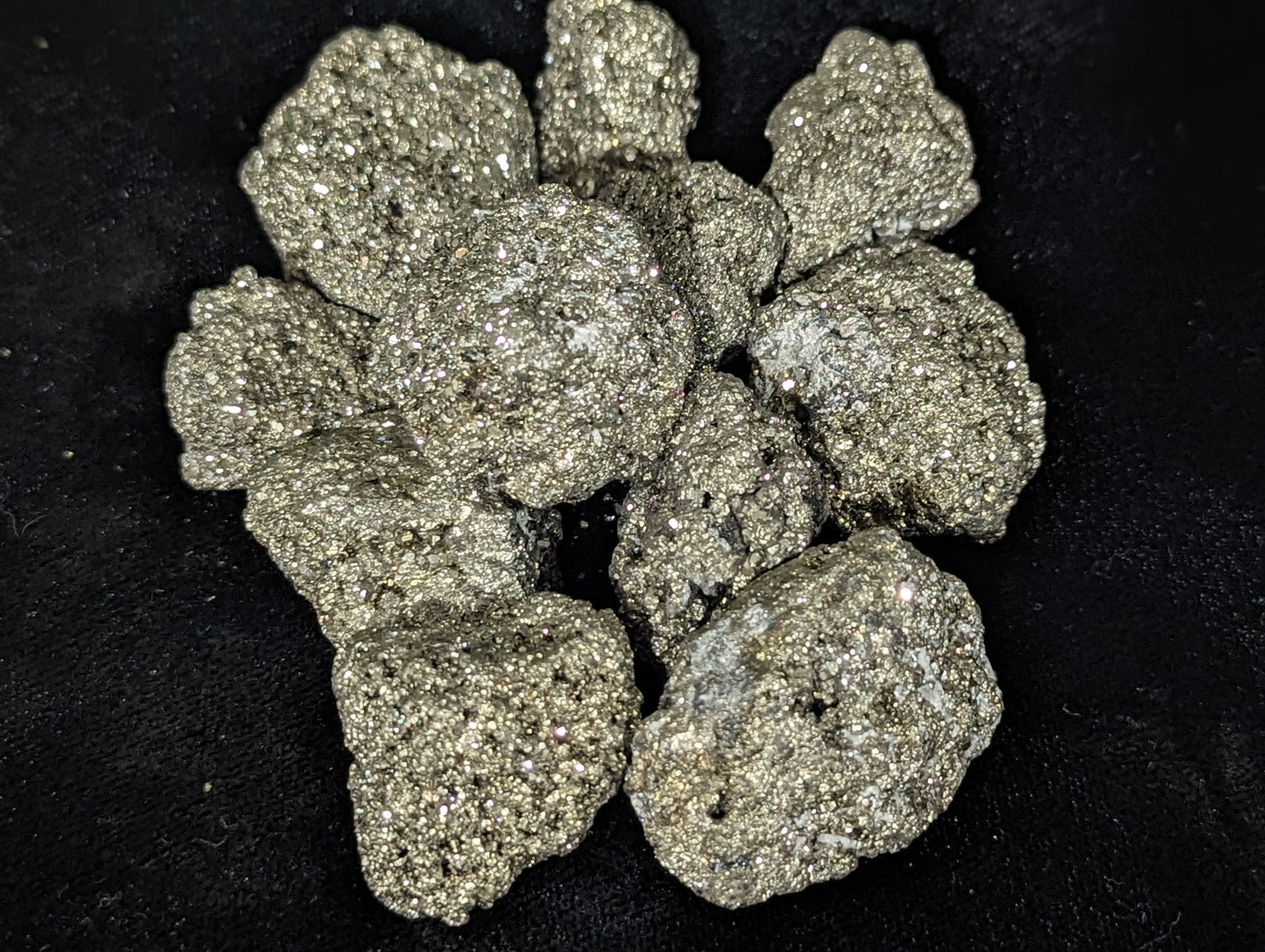 Rough Pyrite Chispa Clusters - Raw Pyrite