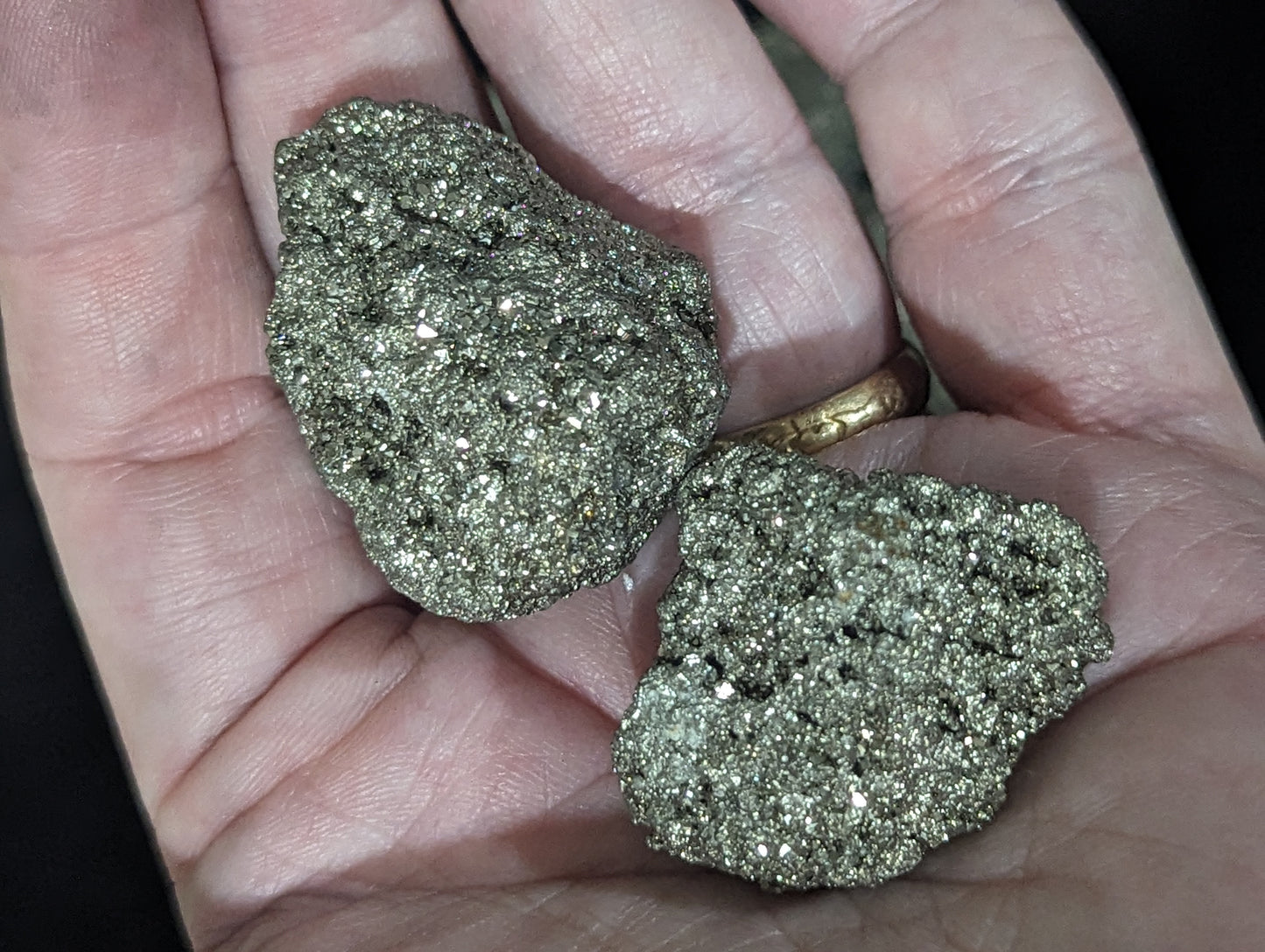 Rough Pyrite Chispa Clusters - Raw Pyrite