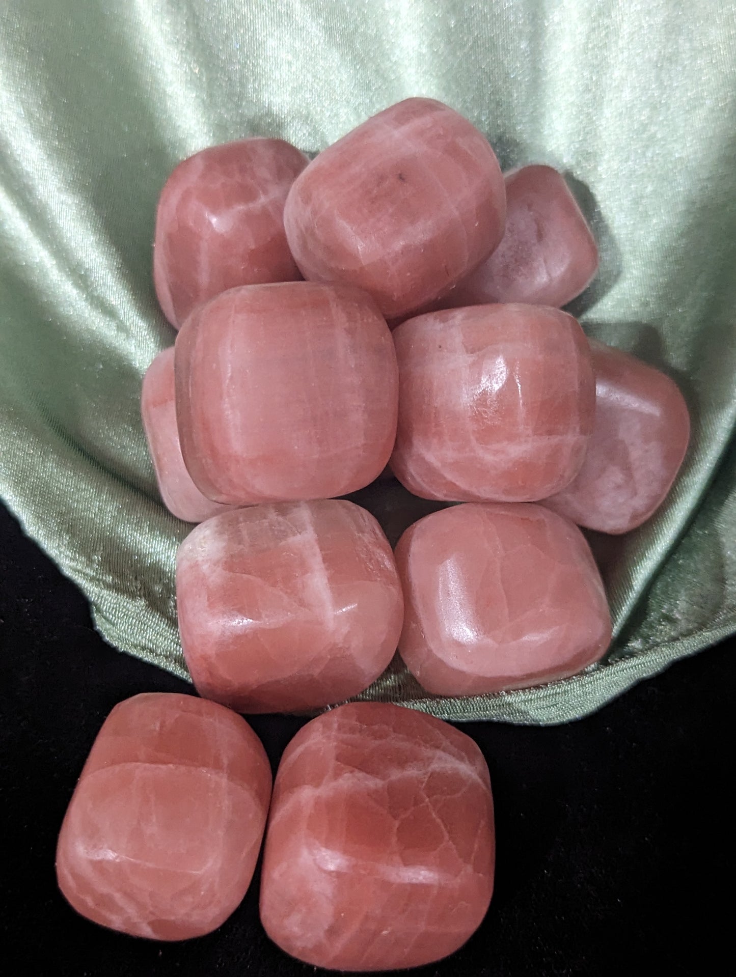 Rose Calcite Crystal Tumbles