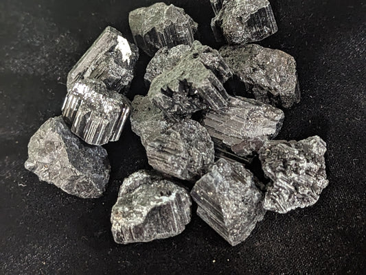 Raw Black Tourmaline Tumble Sized Chunks