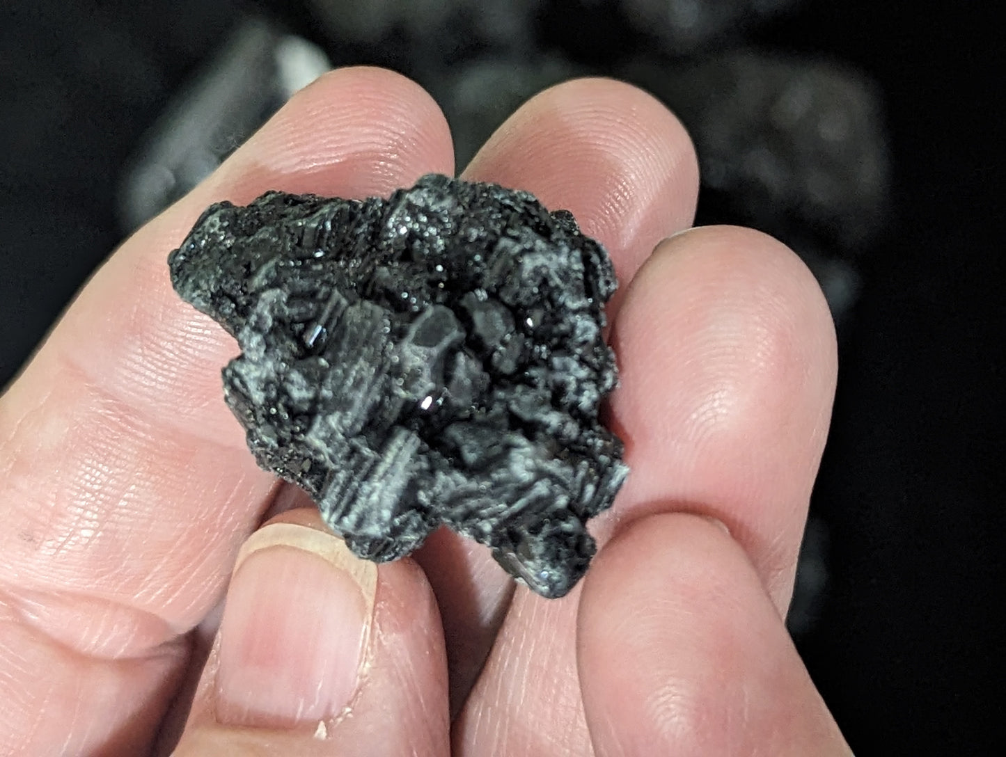 Raw Black Tourmaline Tumble Sized Chunks