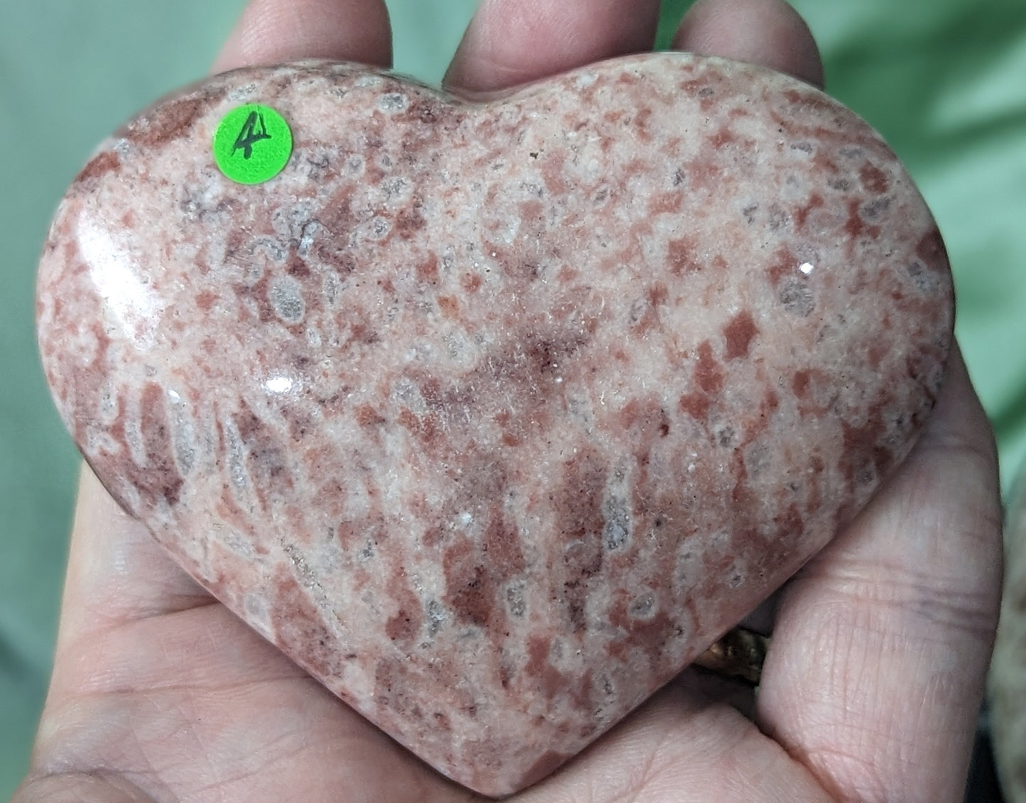 Strawberry Jasper Palms and Hearts