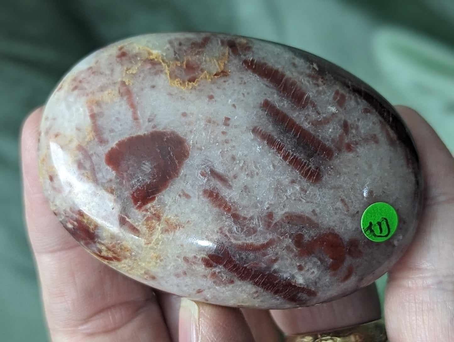 Strawberry Jasper Palms and Hearts