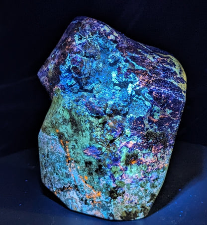 Lazurite and Afghanite in Matrix Freeform ~ UV Reactive Mineral Specimen