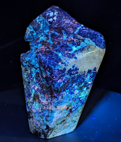 Lazurite and Afghanite in Matrix Freeform ~ UV Reactive Mineral Specimen