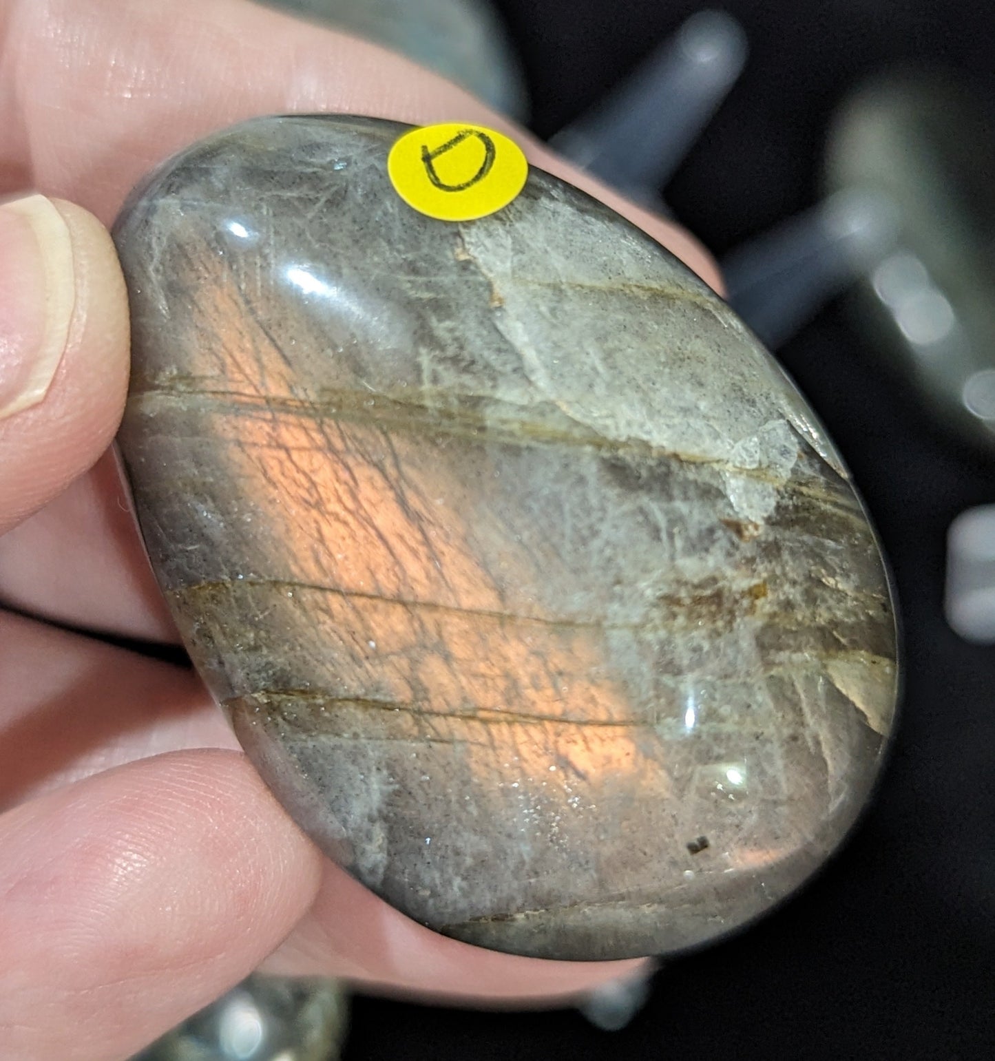 Labradorite Palm Stones ~ Flashy Labradorite