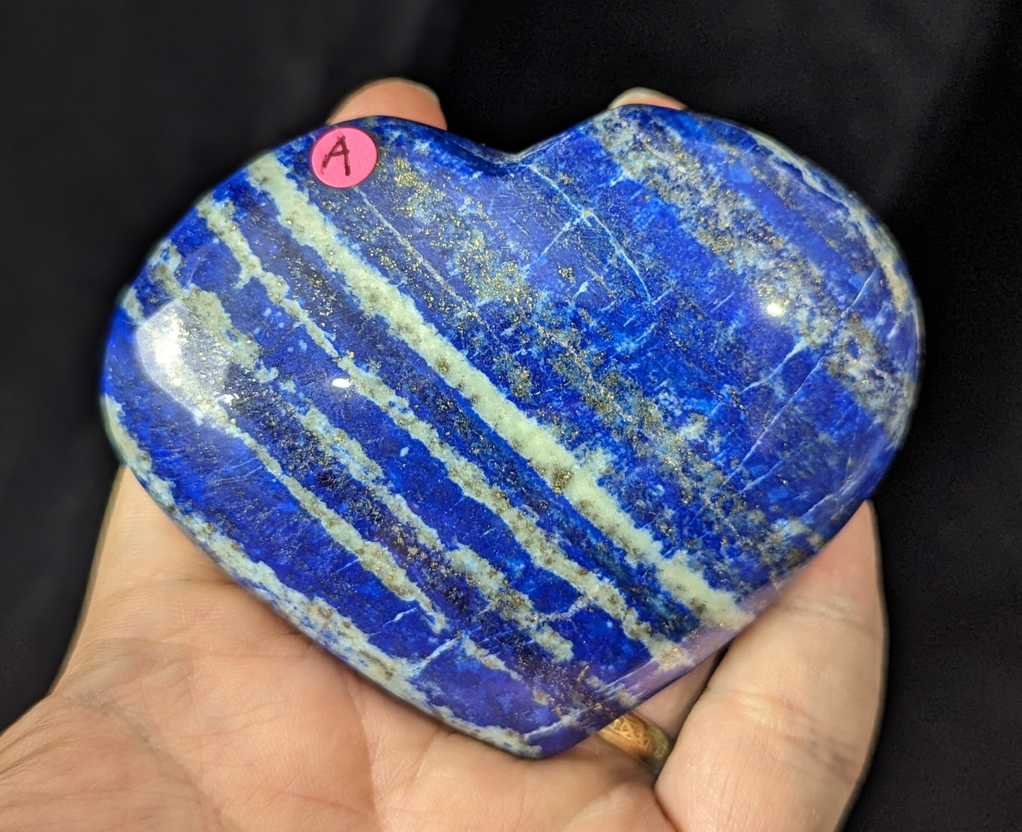 Lapis Lazuli Hearts and Palms