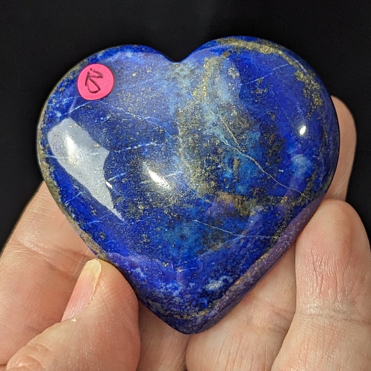 Lapis Lazuli Hearts and Palms