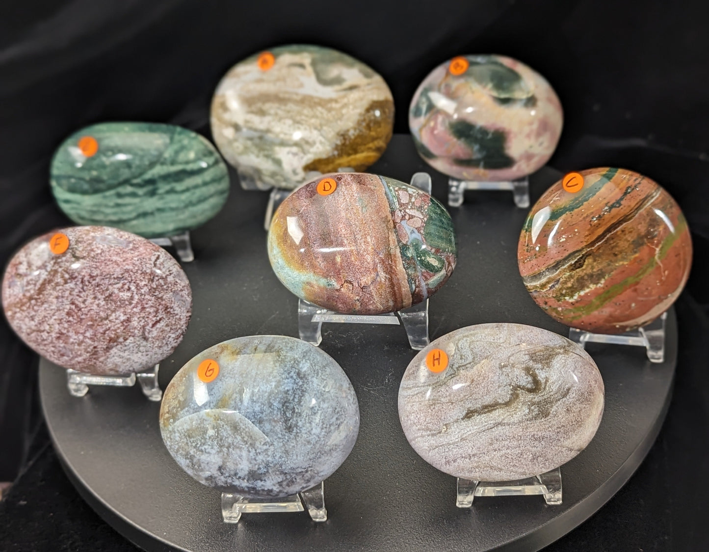 Ocean Jasper Palm Stones