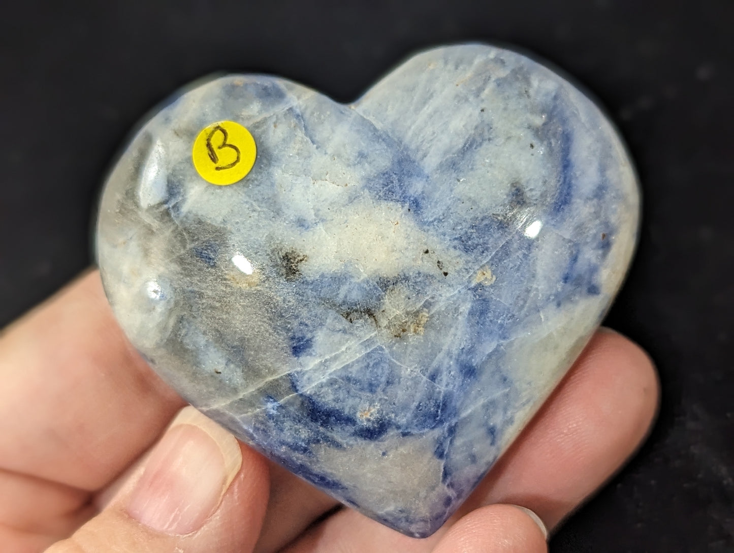 Afghanite Crystal Palm Stones ~ Afghanite Hearts