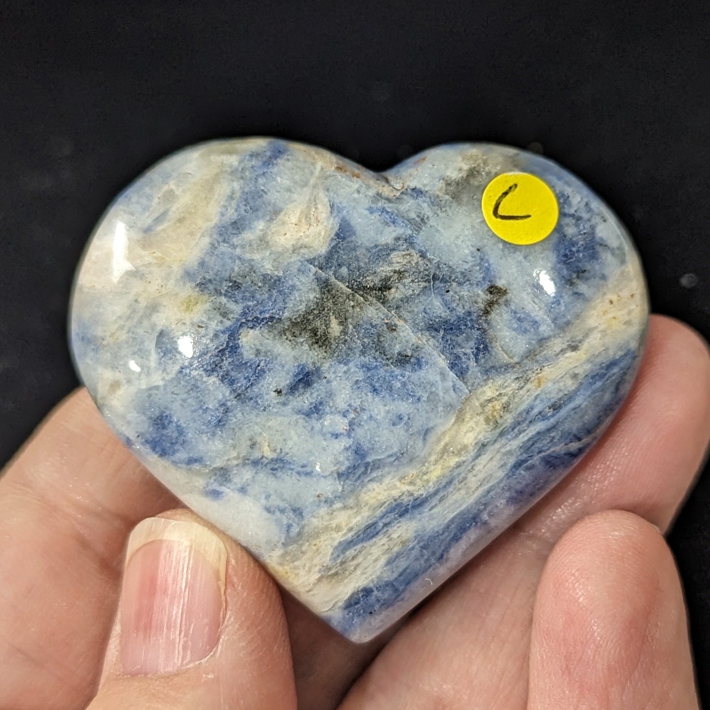 Afghanite Crystal Palm Stones ~ Afghanite Hearts