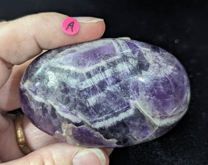 Dream Amethyst Palms ~ Chevron Amethyst Palms ~ Amethyst Palm Stones