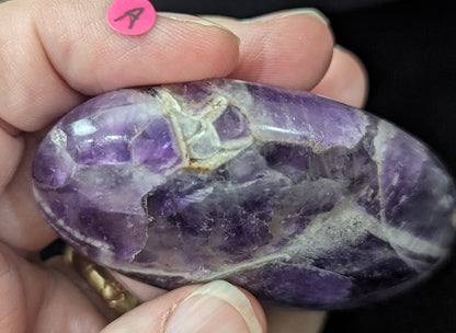 Dream Amethyst Palms ~ Chevron Amethyst Palms ~ Amethyst Palm Stones