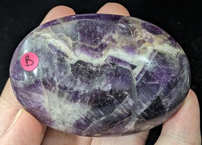 Dream Amethyst Palms ~ Chevron Amethyst Palms ~ Amethyst Palm Stones