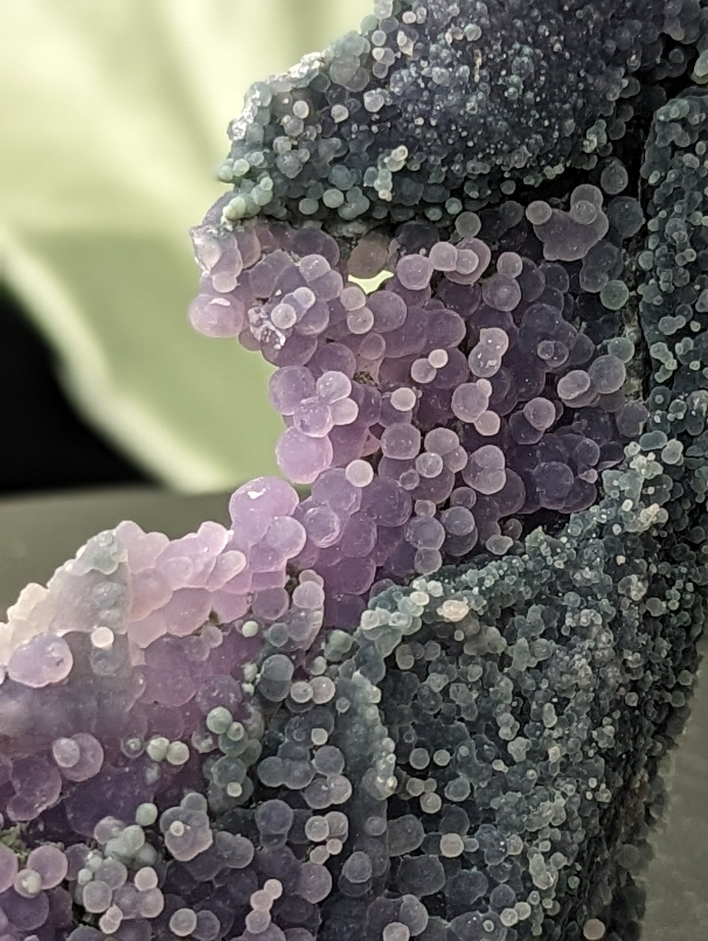 Grape Agate Clusters ~ Purple and Green Grape Agate Specimens ~ Botryoidal Purple Chalcedony Specimens