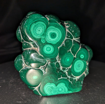 Polished African Malachite Slab ~ Rough Malachite