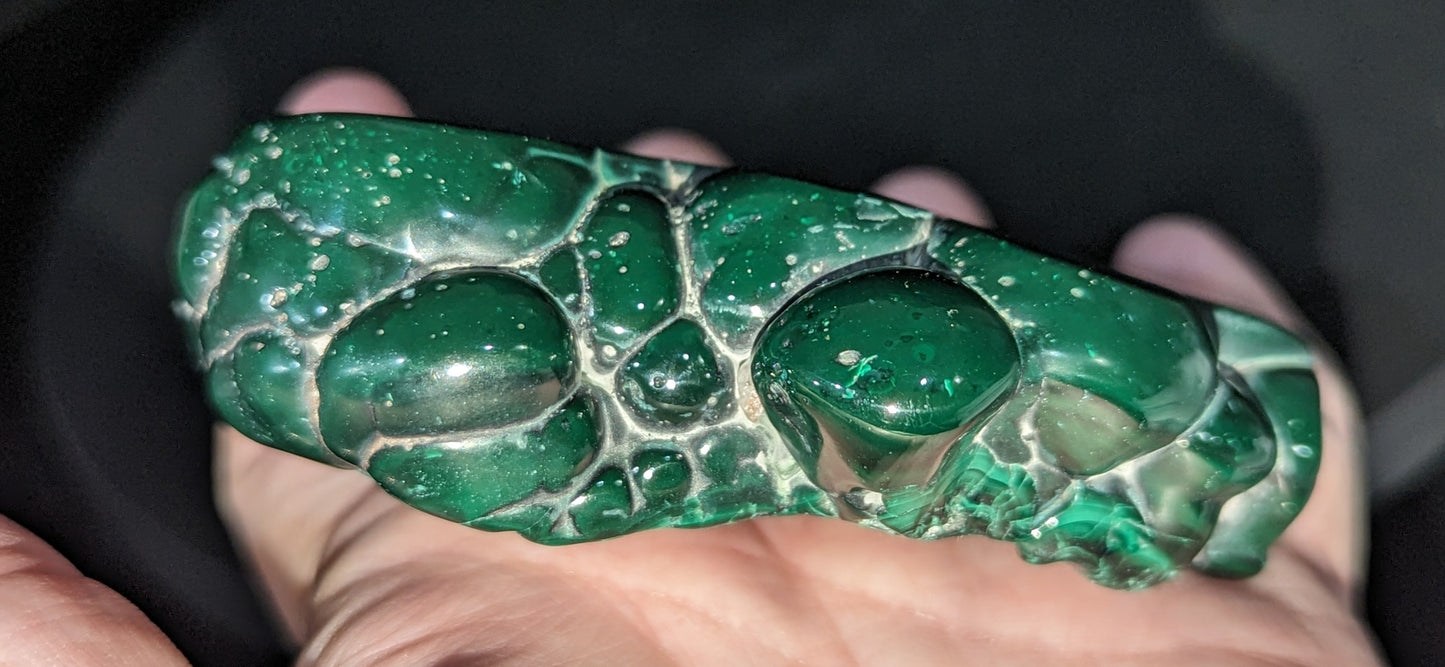 Polished African Malachite Slab ~ Rough Malachite