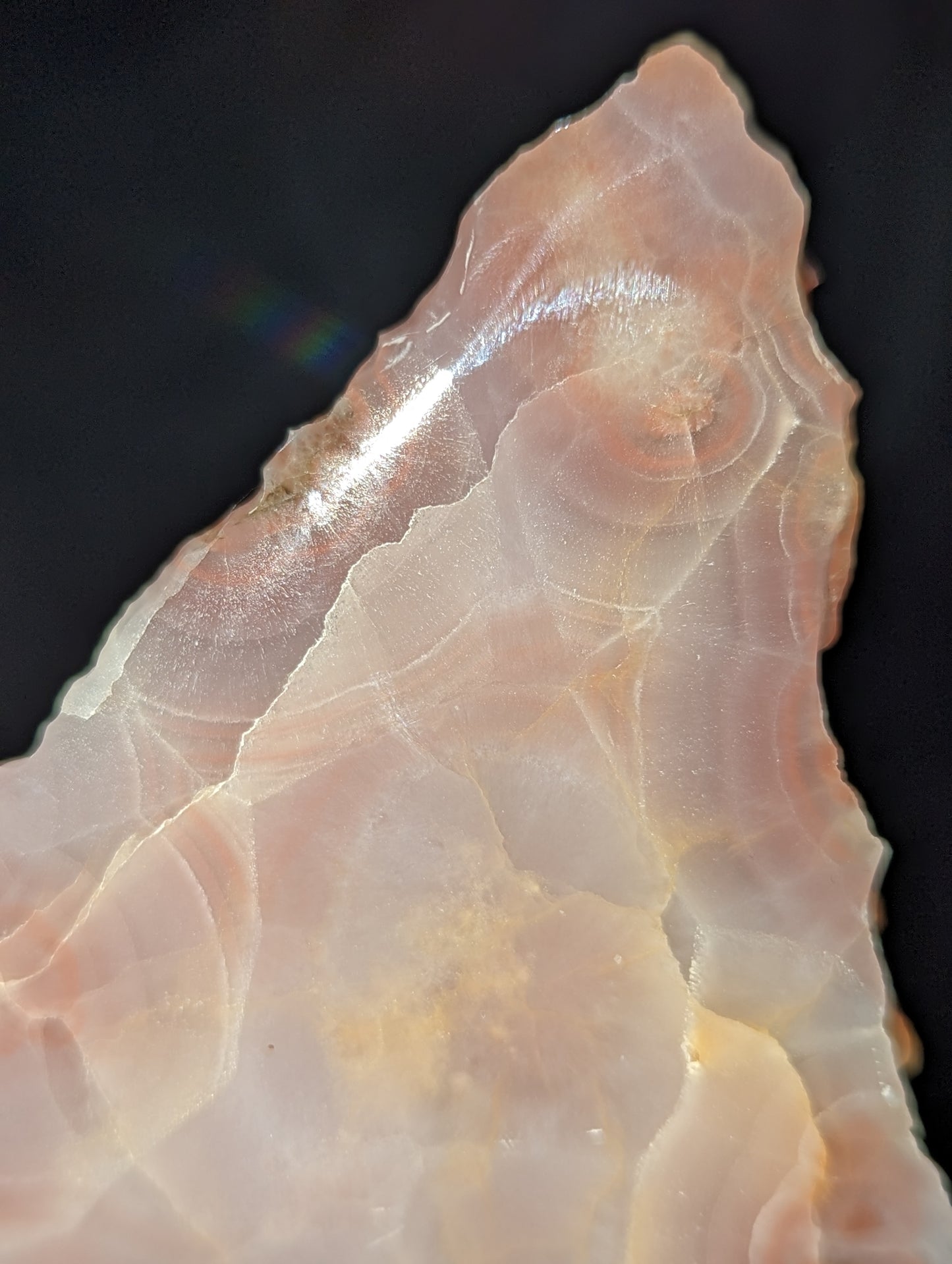 Pink Banded Onyx Polished and Raw Freeform ~ Raw Pink Onyx Crystal